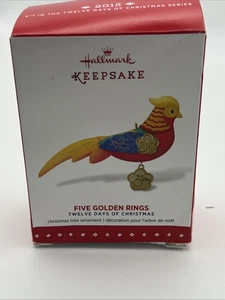 Punze 2015 FÜNF goldene Ringe 5. Twelve Days Of Christmas Vogelschmuck - Bild 1 von 3