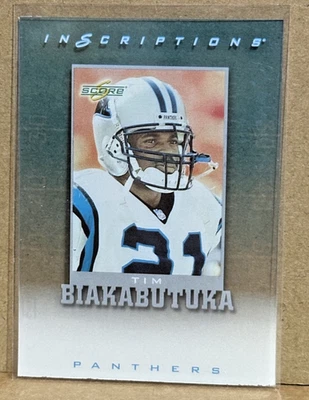 Tim Biakabutuka 1999 Score Inscriptions UNSIGNED Variant NO PRINTING Back 1/1? - Image 1 of 2