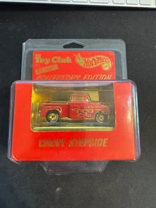 1995 MATTEL HOT WHEELS THE TOY CLUB LIMITED EDITION RED CHEVY STEPSIDE 1/7000 - Picture 1 of 2