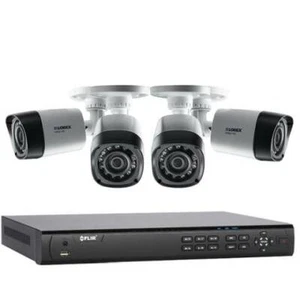 Lorex MPX Home Security System, Flir 4 Ch 1TB DVR, Lorex 4 1080p Bullet Camera