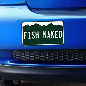 Small Colorado Fish Naked - Laminated Vehicle Bumper Sticker - Picture 1 of 2