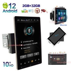 Drehbares 10,1 Zoll 2DIN Android 12.0 Autoradio Radio GPS Navigation WiFi 2+32GB - Bild 1 von 11