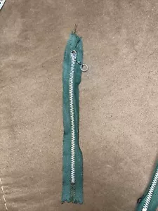Vintage green chain slider metal zipper 6.5” - Picture 1 of 5