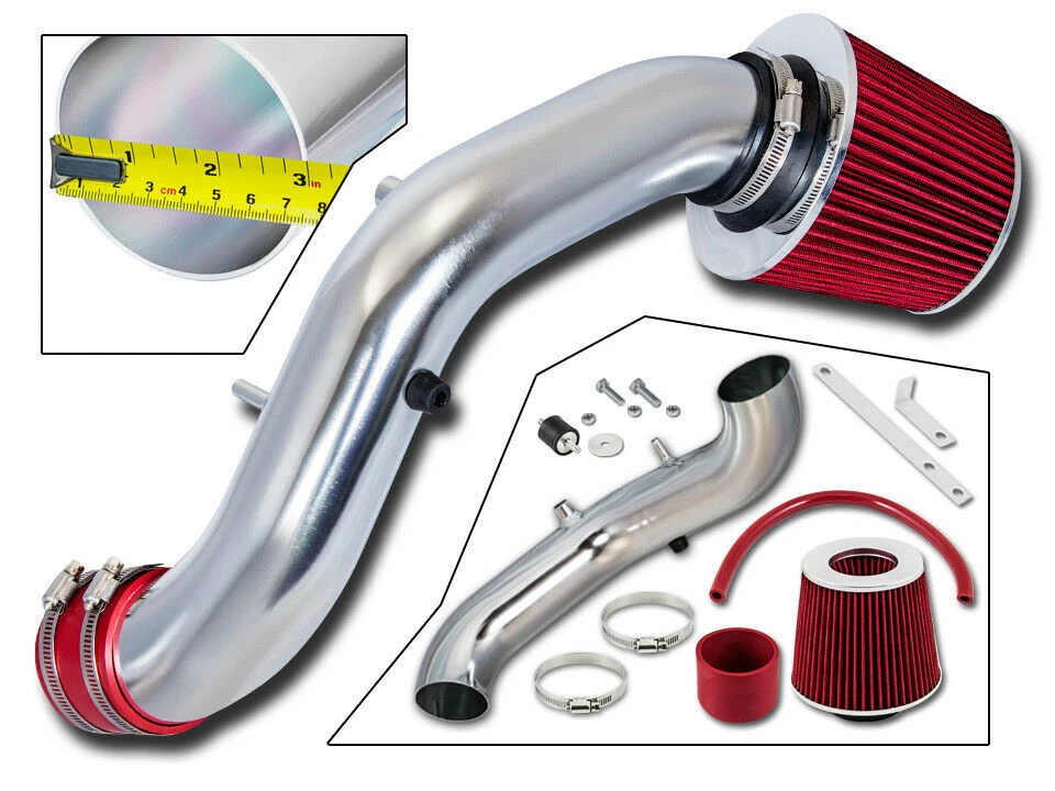 Kit de entrada de ar RAM + FILTRO VERMELHO PARA 02-06 ACURA RSX Type S 2.0L - Imagem 1 de 1