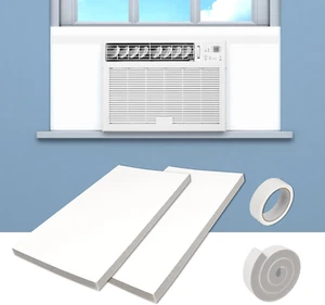 AC Insulation Side Foam Panels for Window AC Unit,Indoor Air Conditioner Cover,A - Picture 1 of 8