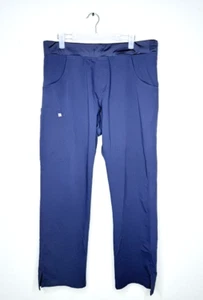 Figs Blue Uniform Livingston Basic Scrub Pants Large Missing Drawstring Medical - Picture 1 of 8