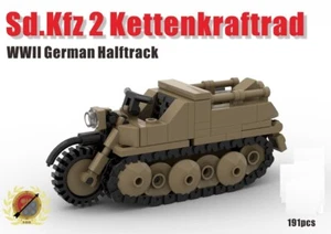 Girls' Last Tour WWII-themed Tracked Motorcycle Building Block Set - Picture 1 of 4