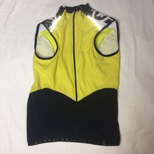 Assos Bicycle Cycling Yellow Sleeveless Jersey Mens Medium Falken Bahm RXQ 607