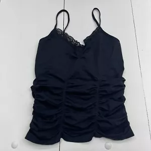 Barami Black Stretch Ruched Tank Top Women’s Size Medium/Large - Picture 1 of 7