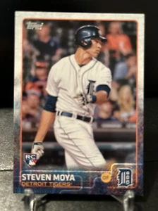 2015 tarjeta de béisbol Topps Detroit Tigers #270 novato de Steven Moya - Imagen 1 de 2