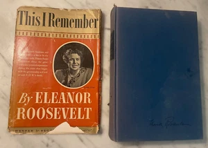 This I Remember Eleanor Roosevelt  Hardcover 1949 First Edition - Bild 1 von 14