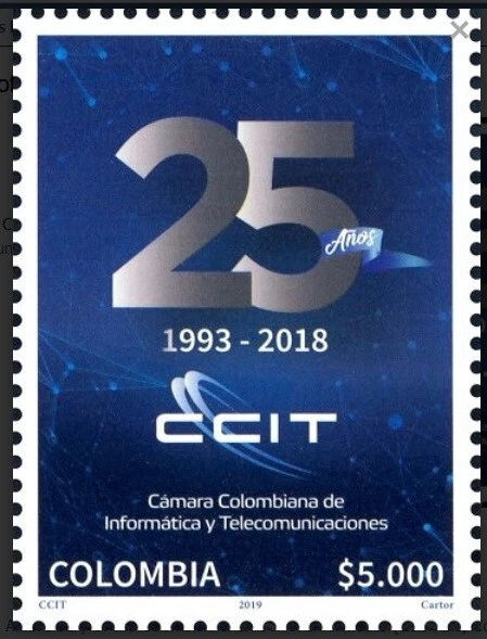 Колумбия 2019 юбилейная палата информатики #Sc1522 как новая без наклеек и следов - бесплатная доставка - Изображение 1 из 1