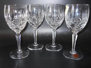 Gorham Alemania Corte Cristal LADY ANNE (4) Copas de Agua 7 5/8" Retiradas XLNT - Imagen 1 de 7
