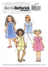 Butterick 4176, Children's Top, Dress, Shorts and Pants, Size 2-3-4-5, Easy