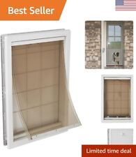 Extra Large Plastic Pet Door with Telescoping Frame - Ideal for Cats & Dogs