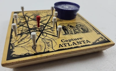Venture Puzzles CAPTURE ATLANTA Wood Board Game Peg Puzzle (1991 ) - Image 1 of 4