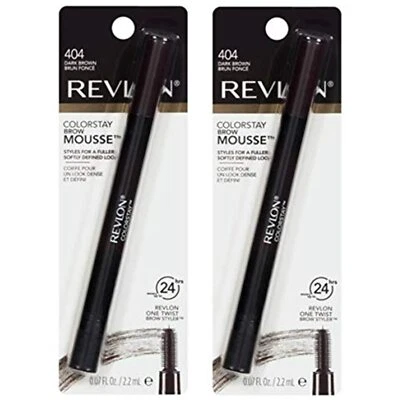 Revlon Colorstay Brow Mousse Dark Brown # 404 - 2 pack - Image 1 of 2