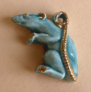 Fève artisanale du MH 2006 - Le Zodiaque Chinois : le Rat - Picture 1 of 1