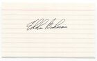 Eddie Bockman Signed 3x5 Index Card Autographed New York Yankees Debut 1946 MLB