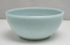 Vintage Fire King Oven Ware Turquoise Blue Glass 5" Cereal Dessert Soup