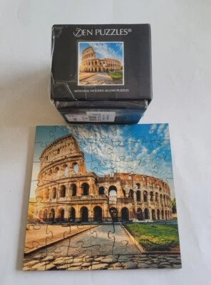 The Colosseum Zen Puzzles Artisanal Wooden 50 pc Jigsaw Puzzle 4.4 x 4.4 - Image 1 of 2