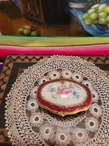 Antique Vincennes  Limoges France trinket jewelry Pill box - Picture 1 of 14
