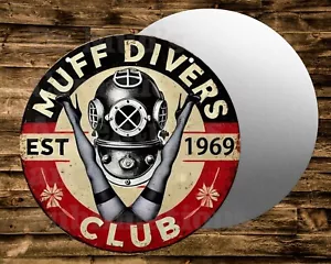 Rundes Blechschild Muff Taucher Club Kränze Basteln & Miniaturen Projekte - Bild 1 von 1
