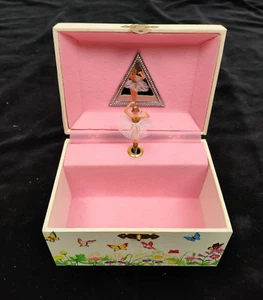 Scatola Portagioie Carillon Ballerina vintage'70 tipo Holly Hobbie Sarah Kay-XXX - Foto 1 di 14