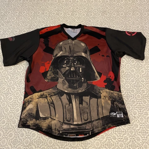 Sacramento River Cats Jersey Shirt Pull Over Darth Vader OT Sports Rare XL Cover