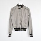 Mens GUCCI Bomber Jacket Gray Size S IT 46