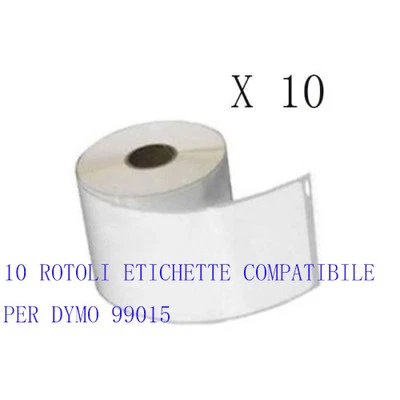 BELLIVESTORE 10 ROTOLI Etichette compatibile per DYMO 99015 70mmx54mm LABELWRITER 400 450