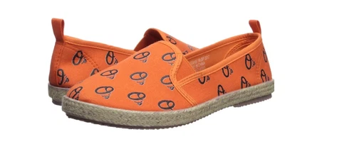 Forever Collectibles MLB Baltimore Orioles Womens  Canvas Shoes, Size 5-6 Orange Cover