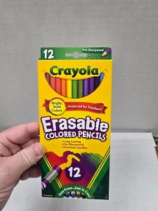Nuevos lápices de colores borrables Crayola colores brillantes en negrita (12 unidades) - Imagen 1 de 2