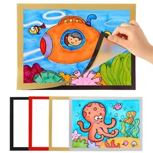 A3 A4 Size Kids Artwork Magnetic Picture Photos Frame Art Projects Display - Picture 1 of 22