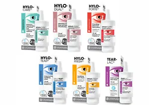 HYLO Lubricating Eye Drops 10ML FRESH,FORTE,TEAR,CARE,DUAL (CHOOSE YOUR TYPE) - Picture 1 of 7