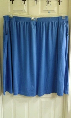 Falda para mujer Lane Bryant azul plus petite 6XT, cintura elástica LBW tejidos, nueva con etiquetas Foto 1 de 3