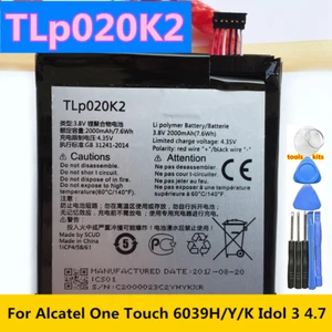 TLp040M7 4000mAh TLp020K2 Battery For 6039H 6039Y 6039K TLp020KJ - Photo 1 sur 4