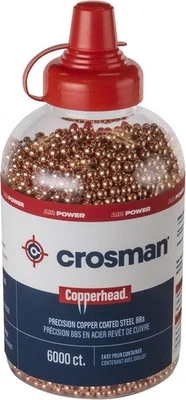 CROSMAN CORPORATION 6000 Count Airgun Pistol BBs Pellets Steel Metal Ammo for BB Gun .177 Cal Bottle