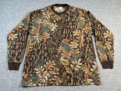 Camisa De Colección Duke Elusive Camuflada XXL 50-52 Manga Larga Marrón Hojas de Árbol Hecha en EE. UU. Foto 1 de 4