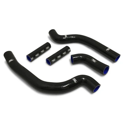 BLACK Samco Rad Hoses fit Aprilia RSV 4 / RF / RR Thermo Bypass 2009-2022 — 第 1/4 张图片