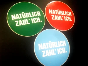 Adesivi / Sticker + Naturalmente pago + Edizione 3 + Frasi - Foto 1 di 1