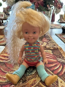 Vtg Playskool 1987 Doll W Growing Hair 10 In - Picture 1 of 6