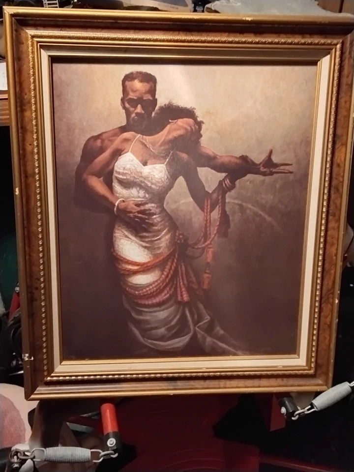 This An African Art Original Canvas Painting African American Art - Image 1 of 3