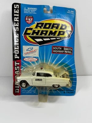 1/43 Scale Road Champs South Dakota Highway Patrol Car 1955 Chevy Bel Air - Image 1 of 3