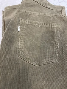 Levis 511 Corduroy Pants Mens 34x34 Khaki Beige - Picture 1 of 10