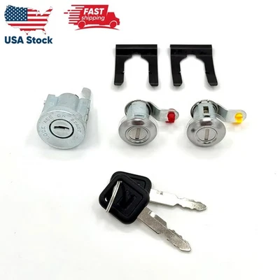 Ignition Cylinder & Door Lock Set For ISUZU NRR NPR NPR-HD NQR 1993-07 - Image 1 of 4