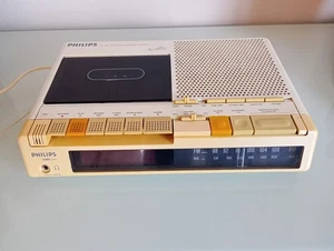 PHILIPS D 3700 THE PLAYTIME RADIO OROLOGIO MUSICASSETTA - Picture 1 of 4