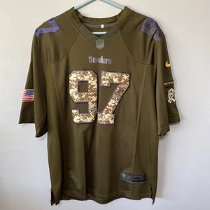 Heyward Jersey Salute To Service Camo Green Olive 97 Steelers XL - Picture 1 of 19