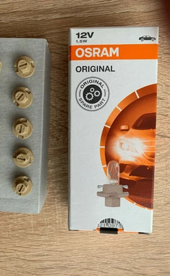 5x Cuadro de instrumentos BMW mini bombilla 1,5 W beige base de enchufe panel de instrumentos 62111391260 Foto 1 de 4