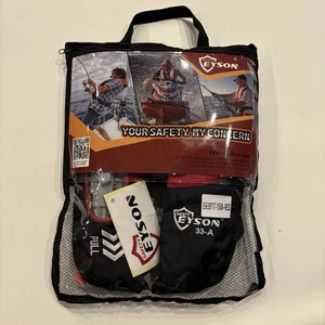 NEU Eyson Sicherheits-Schwimmweste Schwimmweste für Erwachsene - 33-A - rot & schwarz - Bild 1 von 2